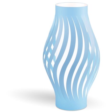 Lampada Da Scrivania Moderna Helios Polilux ® Blu Pastello 1 Luce E27