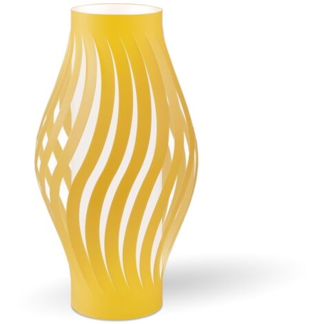 Lampada Da Scrivania Moderna Helios Polilux ® Ocra Pastello 1 Luce E27