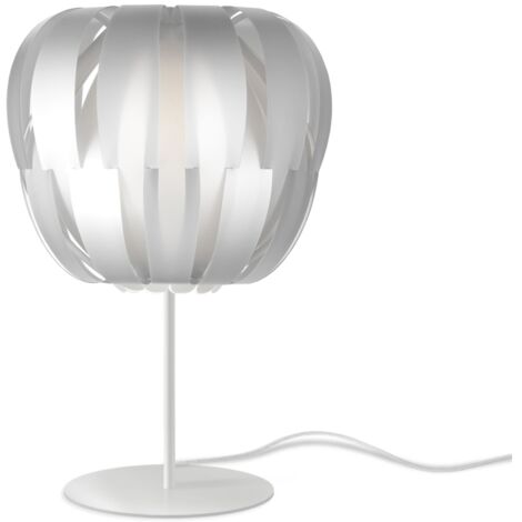 Lampada Da Scrivania Moderna Queen Polilux ® Argento E Metallo 1 Luce E14