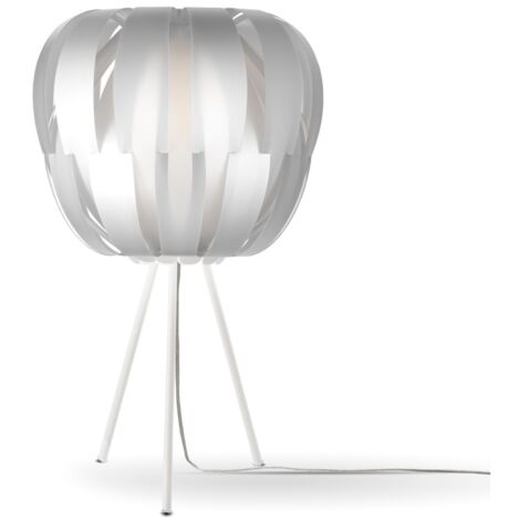 Lampada Da Scrivania Moderna Queen Polilux ® Argento E Metallo 1 Luce E27