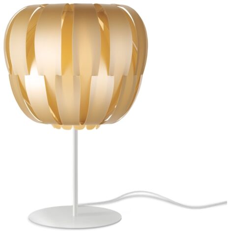 Lampada Da Scrivania Moderna Queen Polilux ® New Gold E Metallo 1 Luce E14