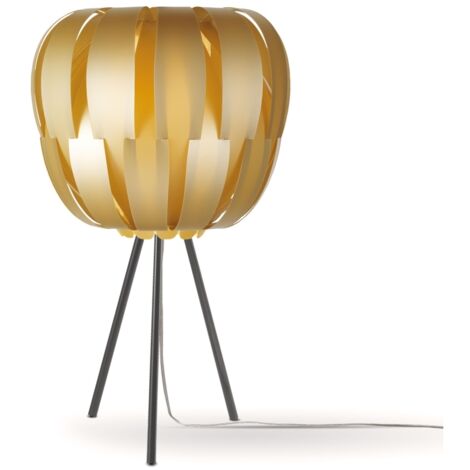Lampada Da Scrivania Moderna Queen Polilux ® New Gold E Metallo 1 Luce E27