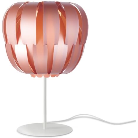 Lampada Da Scrivania Moderna Queen Polilux ® Pink Metal E Metallo 1 Luce E14