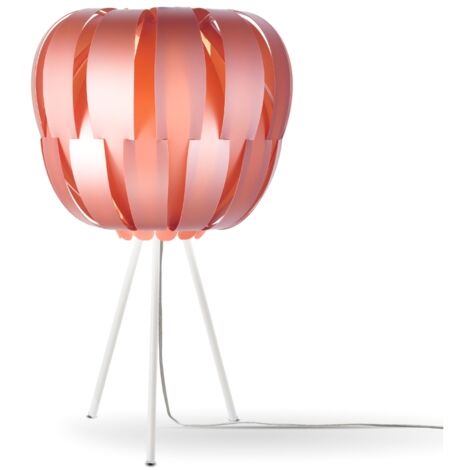 Lampada Da Scrivania Moderna Queen Polilux ® Pink Metal E Metallo 1 Luce E27