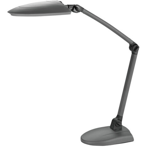 Lampada da scrivania nera/antracite con supporto con LED