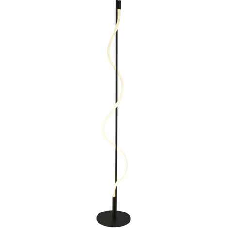 Lampada Da Scrivania Serpente Acciaio Bianco Policarbonato Nero Led 8W 2700K