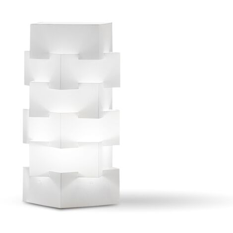 Lampada Da Scrivania-Ufficio Moderna Building Polilux ® Bianco 1 Luce E27