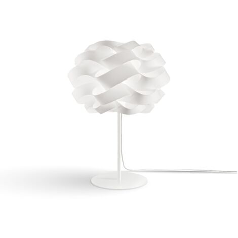 Lampada Da Scrivania-Ufficio Moderna Cloud Polilux ® Bianco E Metallo 1 Luce E14
