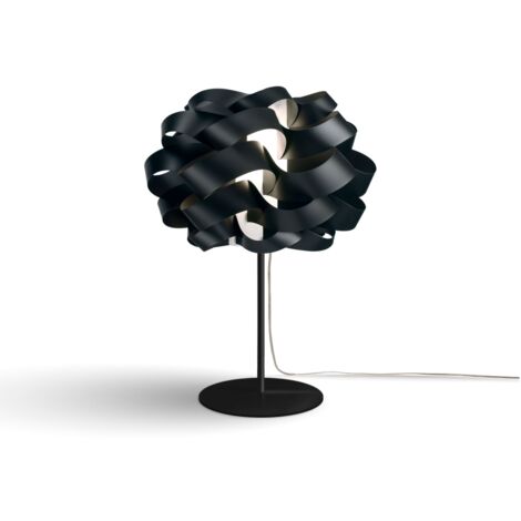 Lampada Da Scrivania-Ufficio Moderna Cloud Polilux ® Nero E Metallo 1 Luce E14