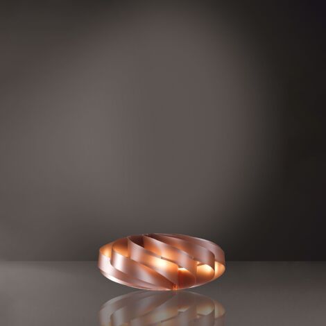 Lampada Da Scrivania-Ufficio Moderna Flat Polilux ® Rame 1 Luce E27