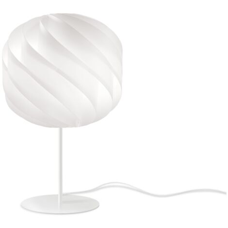 Lampada Da Scrivania-Ufficio Moderna Globe Polilux ® Bianco E Metallo 1 Luce E27