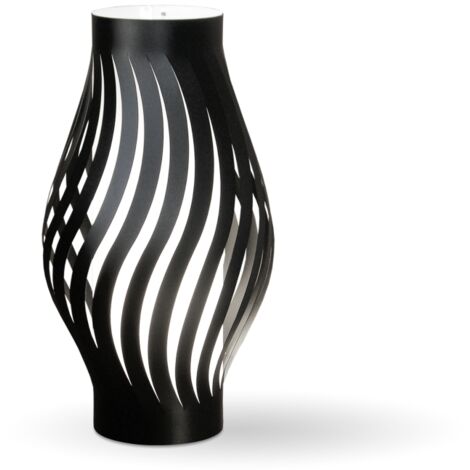 Lampada Da Scrivania-Ufficio Moderna Helios Polilux ® Nero 1 Luce E27