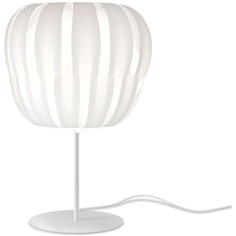 Lampada Da Scrivania-Ufficio Moderna Queen Polilux ® Bianco 1 Luce E14 H33Cm
