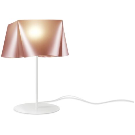 Lampada Da Scrivania-Ufficio Moderna Wanda Polilux ® Rame E Metallo 1 Luce E14