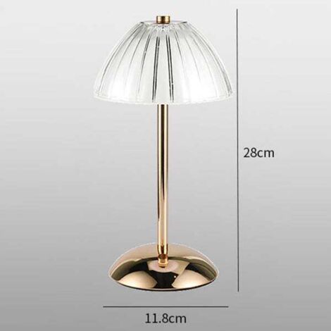 Lampada da scrivania USB dorata, illuminazione a 3 toni, dimmerazione continua, interruttore touch, lampada da scrivania decorativa, luce notturna, lampada da lettura