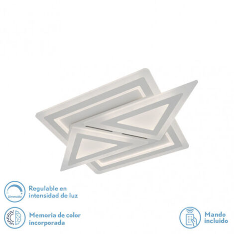 Lampada da soffitto 130w 3000k, 4000k, 6500k White Atria 5x60x40Cm 17550Lm Dimmable, Memory and Remote C brand FABRILAMP