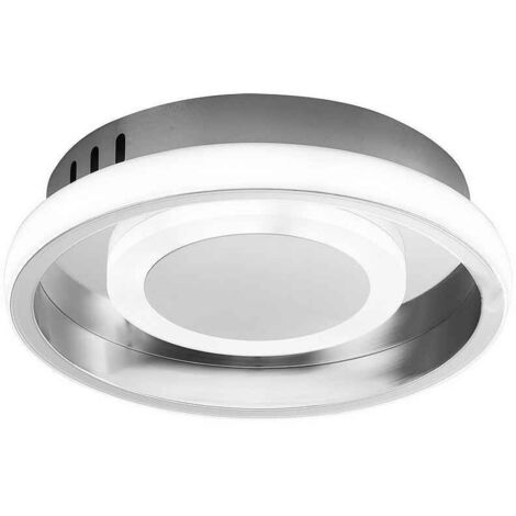 Lampada da soffitto 20w 3000-4000-6000k elma cromo 5,5x21x21 cm 1900 lm c/memoria de colore de luce