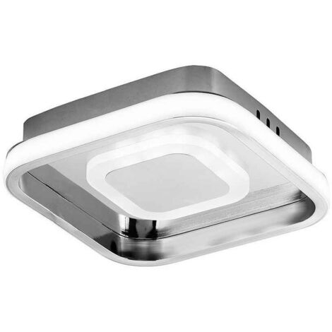 Lampada da soffitto 24w 3000-4000-6000k elma cromo 5,5x21x21 cm 2280 lm c/memoria de colore de luce de luce