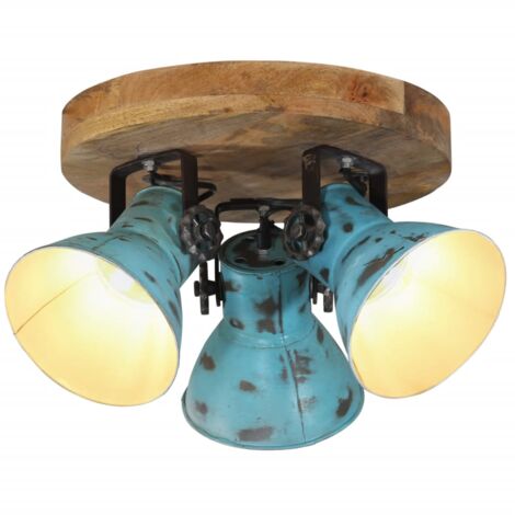 Lampada da Soffitto 25 W Blu Anticato 35x35x25 cm E27 vidaXL
