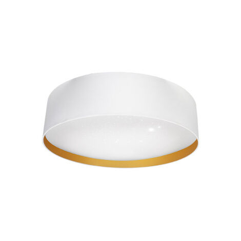 lampada da soffitto 72w anuska bianco/oro 5616lm 3000-4000-6500k 12x50x50 cm