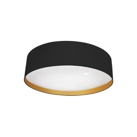 lampada da soffitto 72w anuska nero/oro 5616lm 3000-4000-6500k 12x50x50 cm