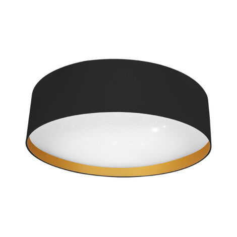 lampada da soffitto 96w anuska nero/oro 7488lm 3000-4000-6500k 12x60x60 cm