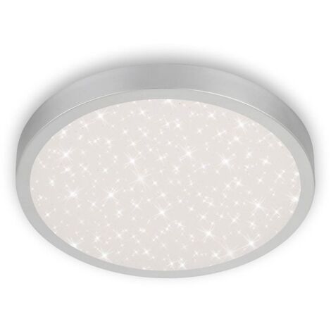 Lampada da soffitto a LED cielo stellato 24W argento metallo-plastica Ø 38 cm Briloner