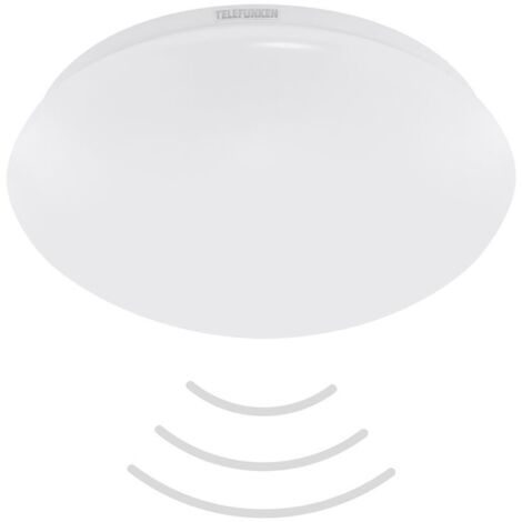 Lampada da soffitto a LED con sensore di movimento e sensore di luce diurna IP44 Ø27,8 cm 15 W Telefunken