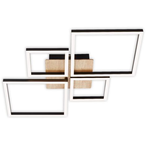 Lampada da soffitto a LED Dimmerabile orientabile 44 W nero metallo-plastica Briloner