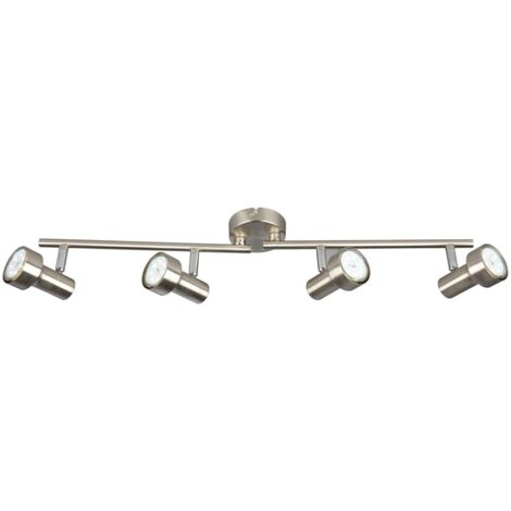 Lampada da soffitto a LED faretto 4xGU10 orientabile 3000K 12W nichel opaco Briloner