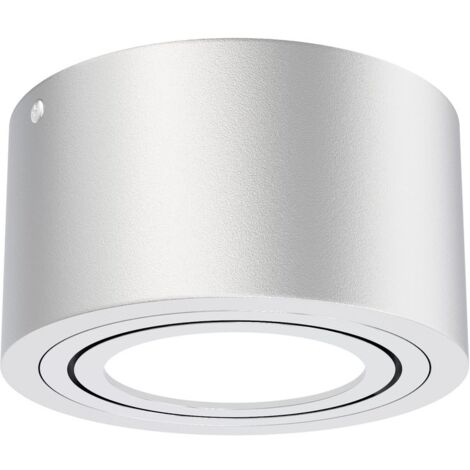 Lampada da soffitto a LED lampada da soffitto 5 W orientabile 3000K argento Ø 9cm metallo Briloner