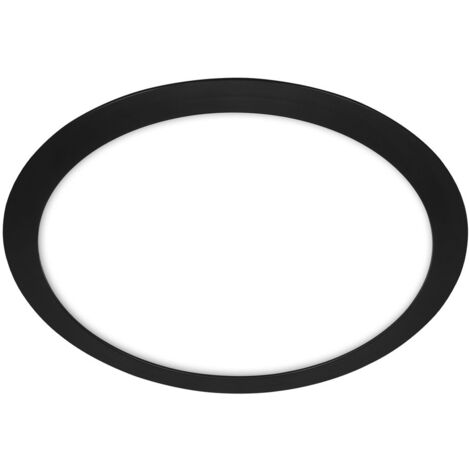 Lampada da soffitto a LED, nera, IP44, 1xLED/12W