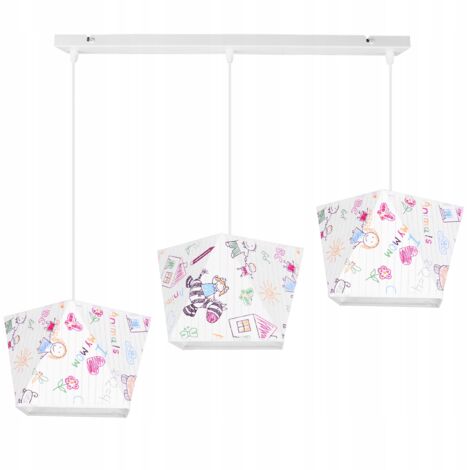 LAMPADA DA SOFFITTO A SOSPENSIONE LAMPADARIO PARALUME PER BAMBINI