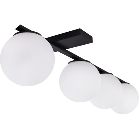 LAMPADA DA SOFFITTO ALTA BIANCA 4 LAMPADINE E14
