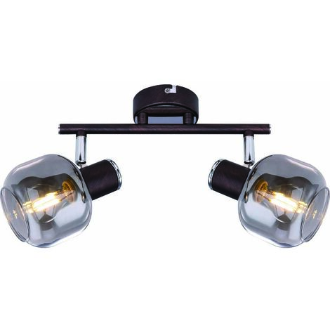 Lampada da soffitto Apparecchio Metallo Bronzo Cromo Vetro Spot Mobili Soggiorno Letto