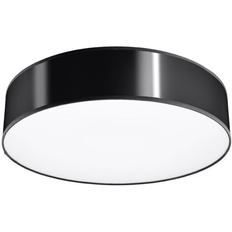 Lampada da soffitto Arena nero 25x11x25cm Sollux