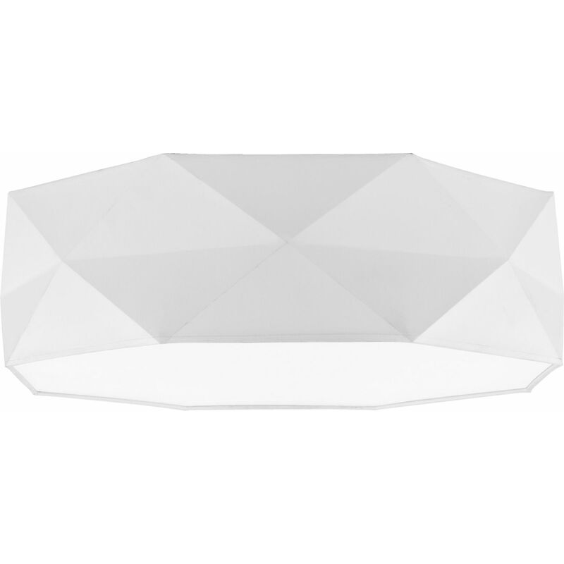 Image of Lampada da soffitto bianca in tessuto 4 luci a basso abbagliamento camera da letto - Bianco