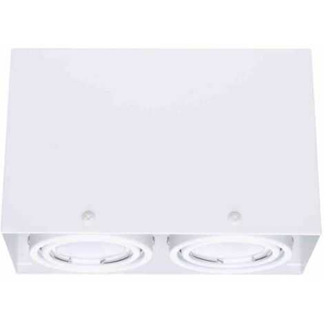 LAMPADA DA SOFFITTO BLOCCO BIANCA 2x7W GU10 LED