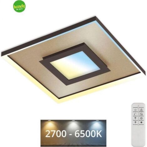 Lampada Da Soffitto Briloner Pro Lux 50x50 28W CCT Oro