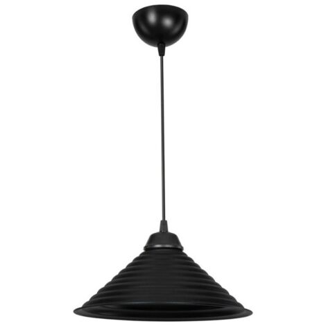 Lampada da soffitto con paralume in metallo nero - Sava ASZ1617