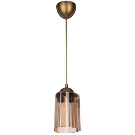 Lampada da soffitto con paralume triangolare in plastica ambra - Optical MDL3749
