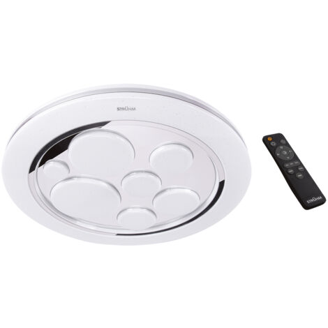 Lampada da soffitto con telecomando LED DROPS C 48W 3000K-4200K-6500K IP44 bianco