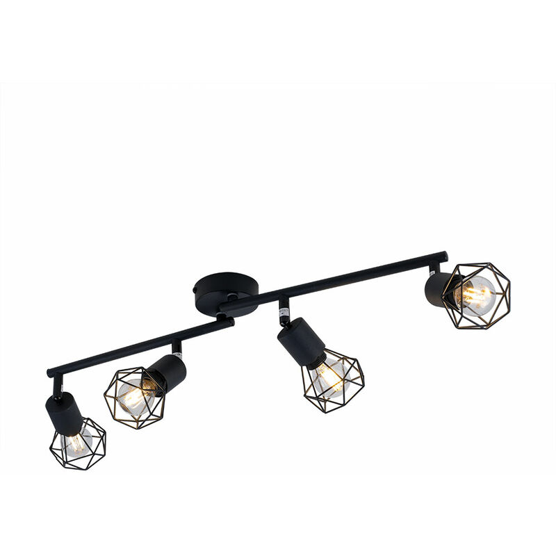 Image of Lampada da soffitto dimmerabile lampada spot a gabbia regolabile telecomando in un set comprensivo di lampade led rgb