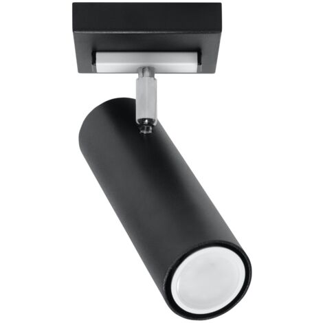 Lampada da soffitto Direzione nero 8x20x8cm Sollux