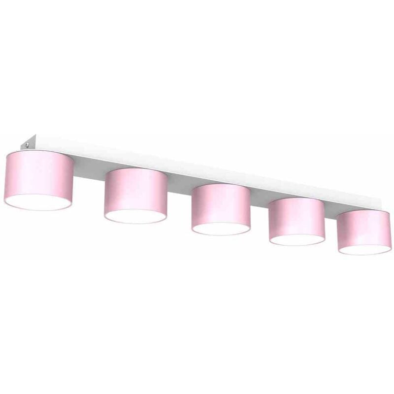 Image of Lampada da soffitto DIXIE Rosa/Bianco 5xGX53
