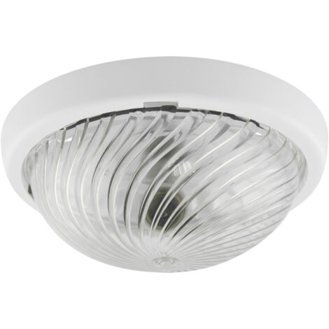Lampada da soffitto ermetica WIR 75 E27 IP65 bianca