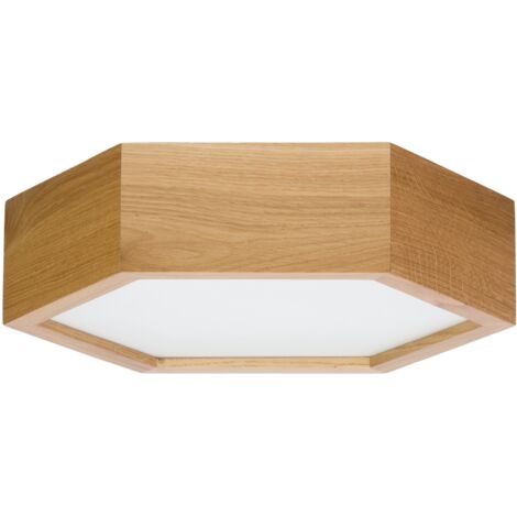 Lampada da soffitto esagonale LEJA 275 OAK per soggiorno cucina bagno ELEGANTE