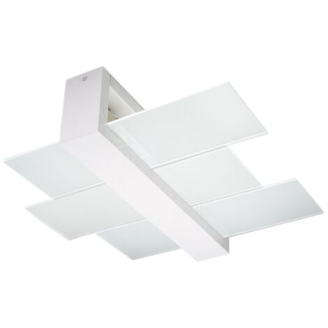 Lampada da soffitto Feniks bianco 43x12x43cm Sollux