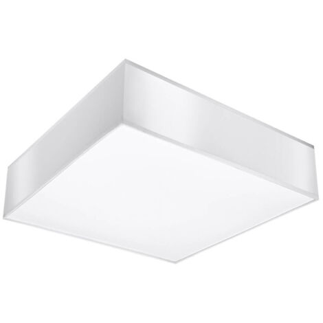 Lampada da soffitto Horus bianco 55x11x55cm Sollux