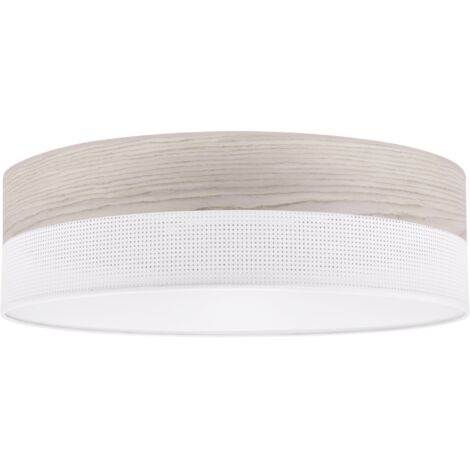 LAMPADA DA SOFFITTO IN LEGNO PLEXI BIANCO 50CM ROVERE SBIANCATO